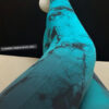 High Waisted Leggings Tie Dye-Turquoise