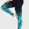 High Waisted Leggings Tie Dye-Turquoise